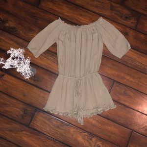 Olive green romper